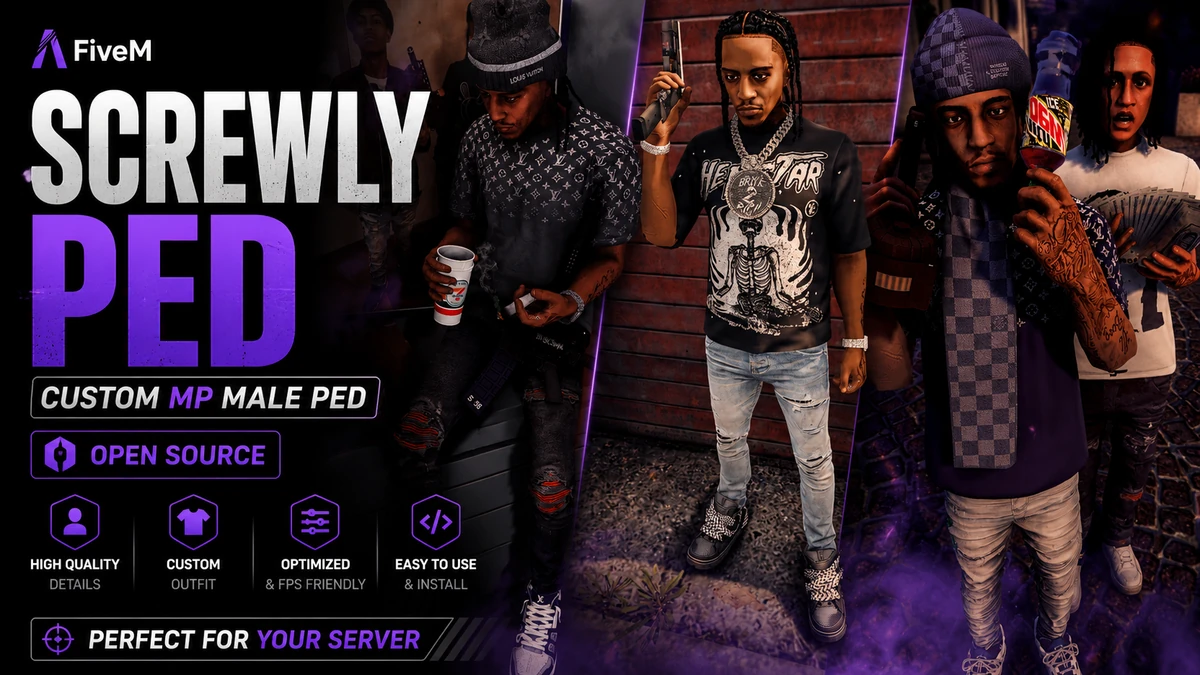 Screwly Ped FiveM | Custom MP Male Ped | Open Source